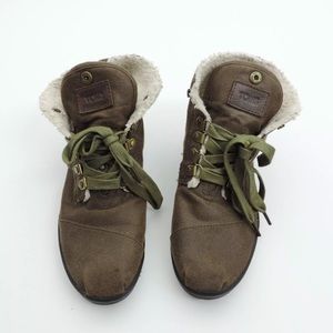 Women’s Tom’s Desert Botas Faux Sherling Shoes